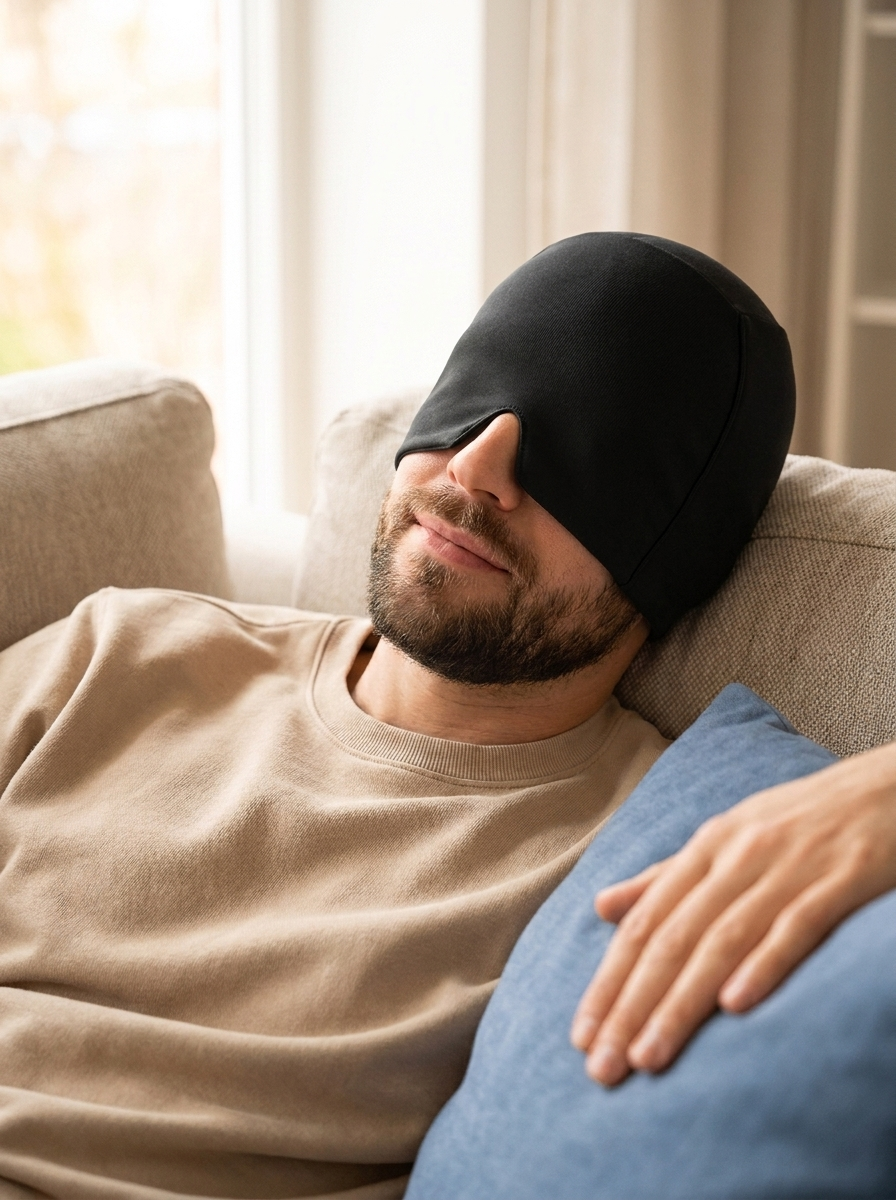 Gorro de terapia de frío y calor para el alivio de migrañas